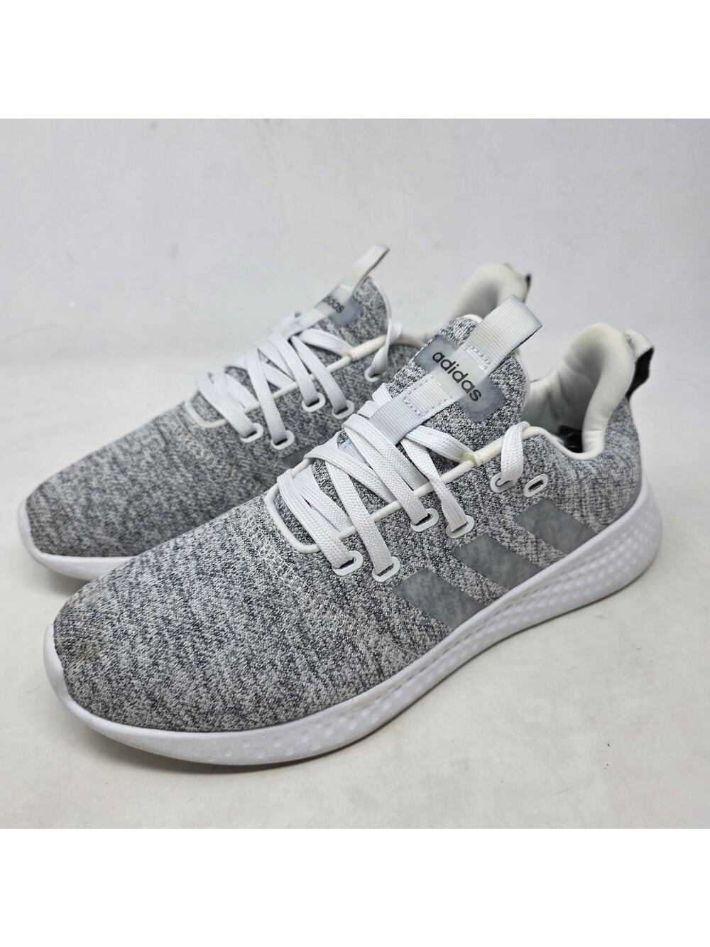 Adidas Gray Running Sneakers Mens Size 10 Lightweight Mesh Comfort Shoes